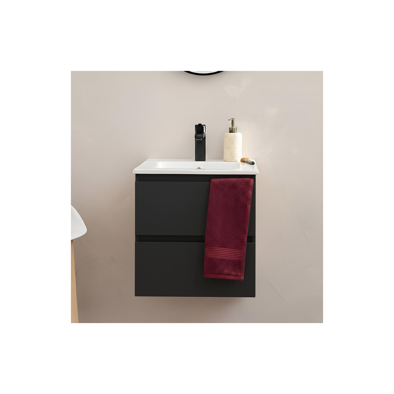 Mueble lavabo 45cm y grifo negro sorrento