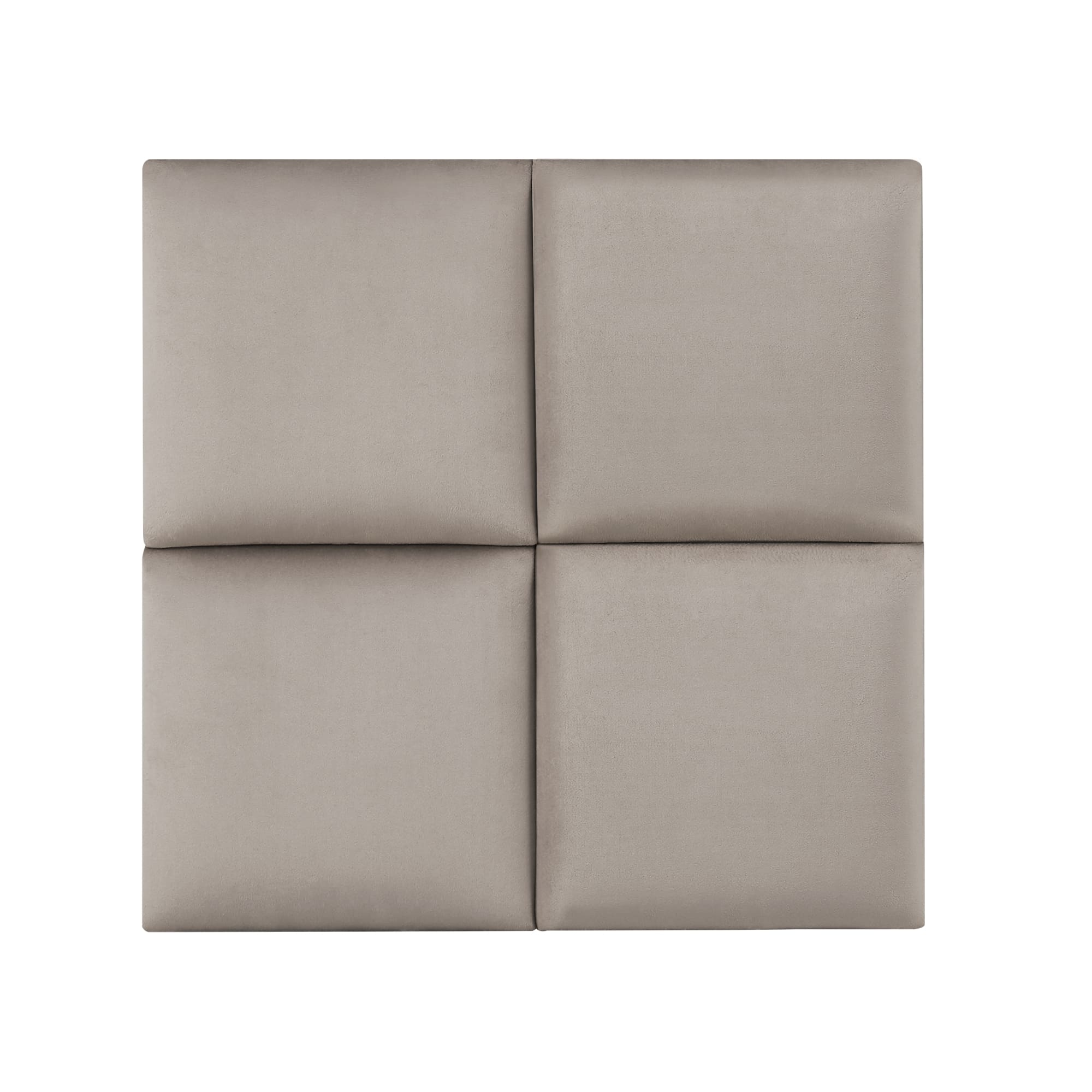Set de 4 paneles de pared carpino terciopelo 30x30cm gris claro [neu.haus]