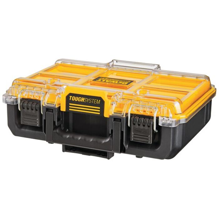 Organizador Dewalt toughsystem 2.0 de ancho medio - amarillo