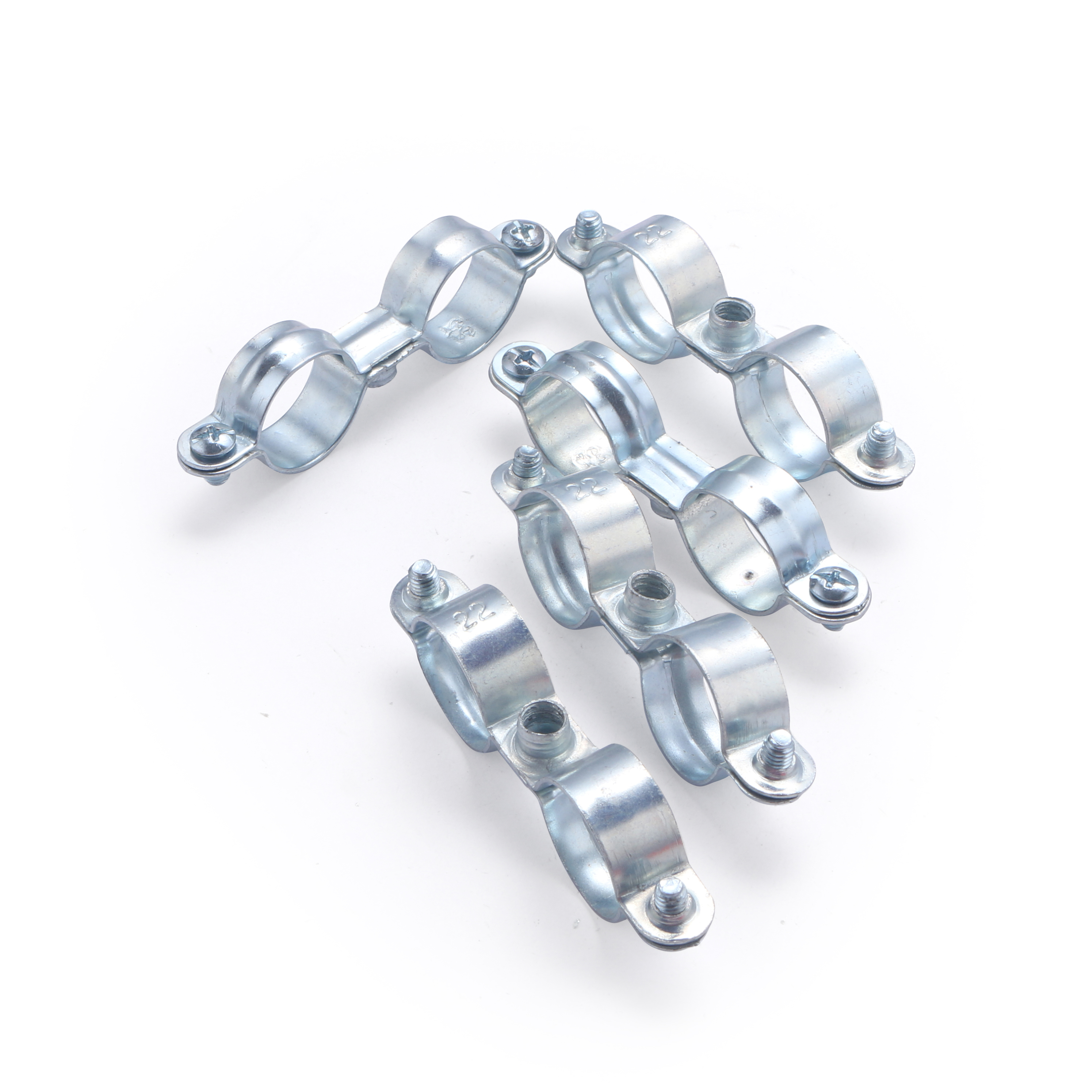 25 abrazaderas dobles de 22 mm