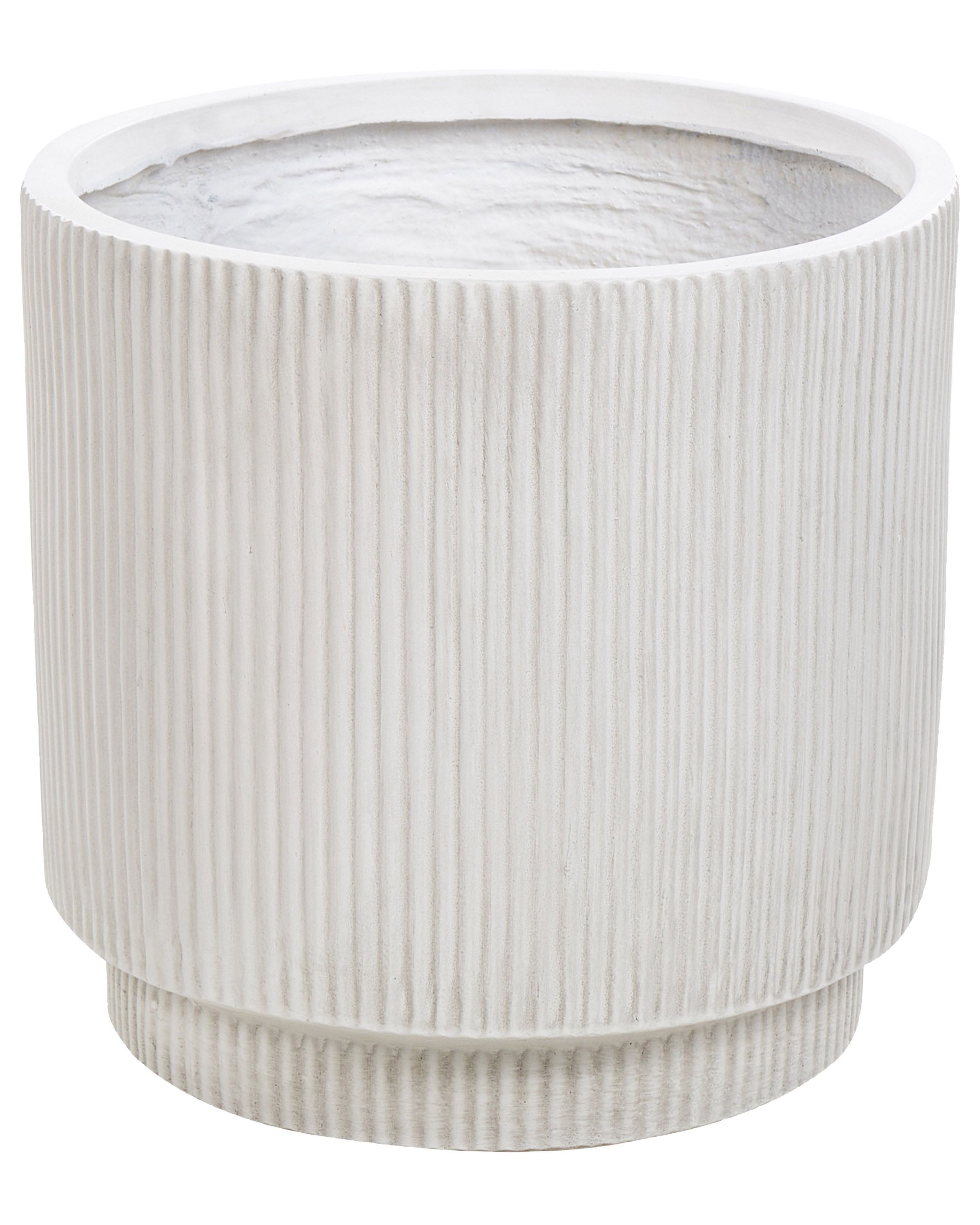 Maceta daria 37 cm blanco crema