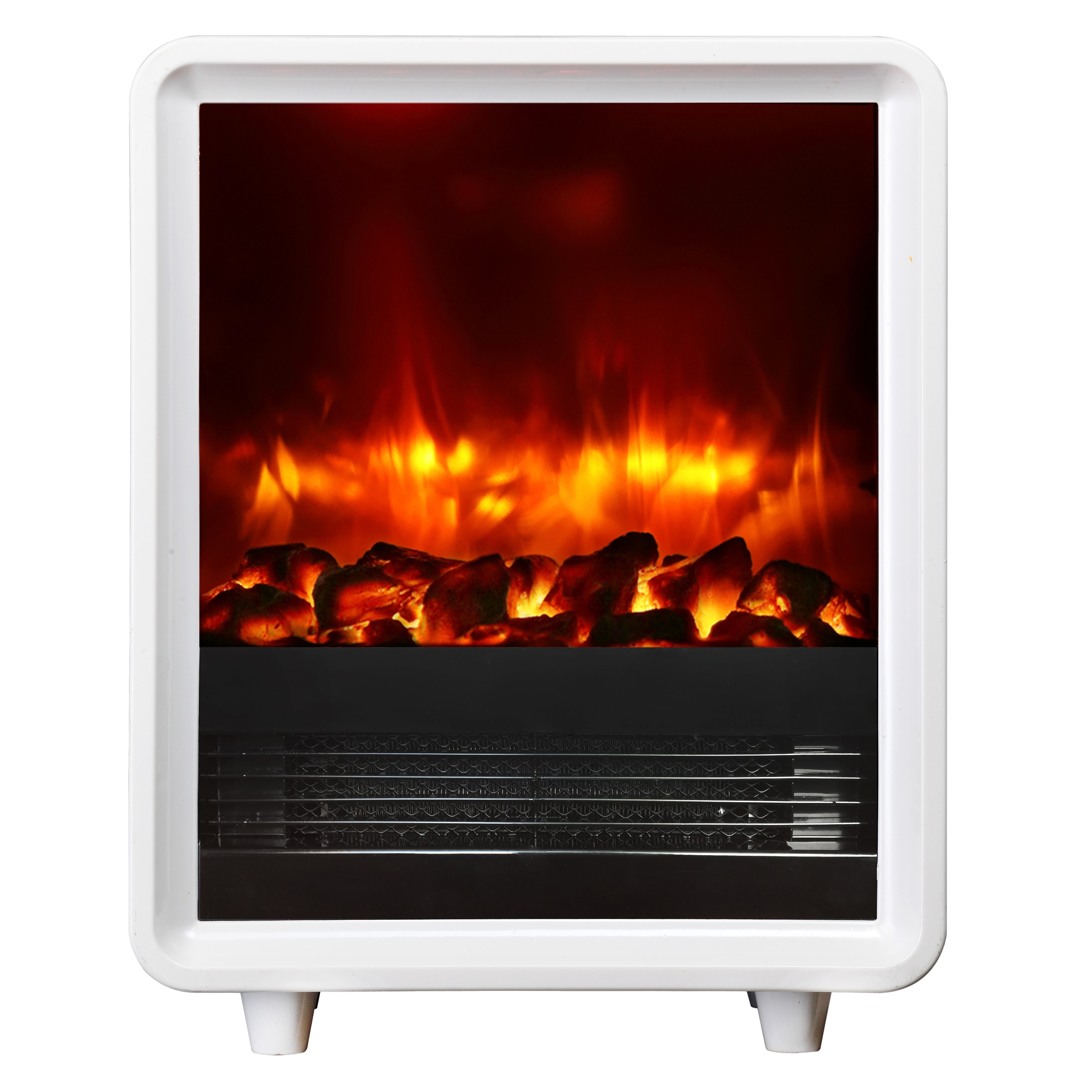 Chimenea eléctrica BALDERIA George - estufa eléctrica, 2000 w - blanco