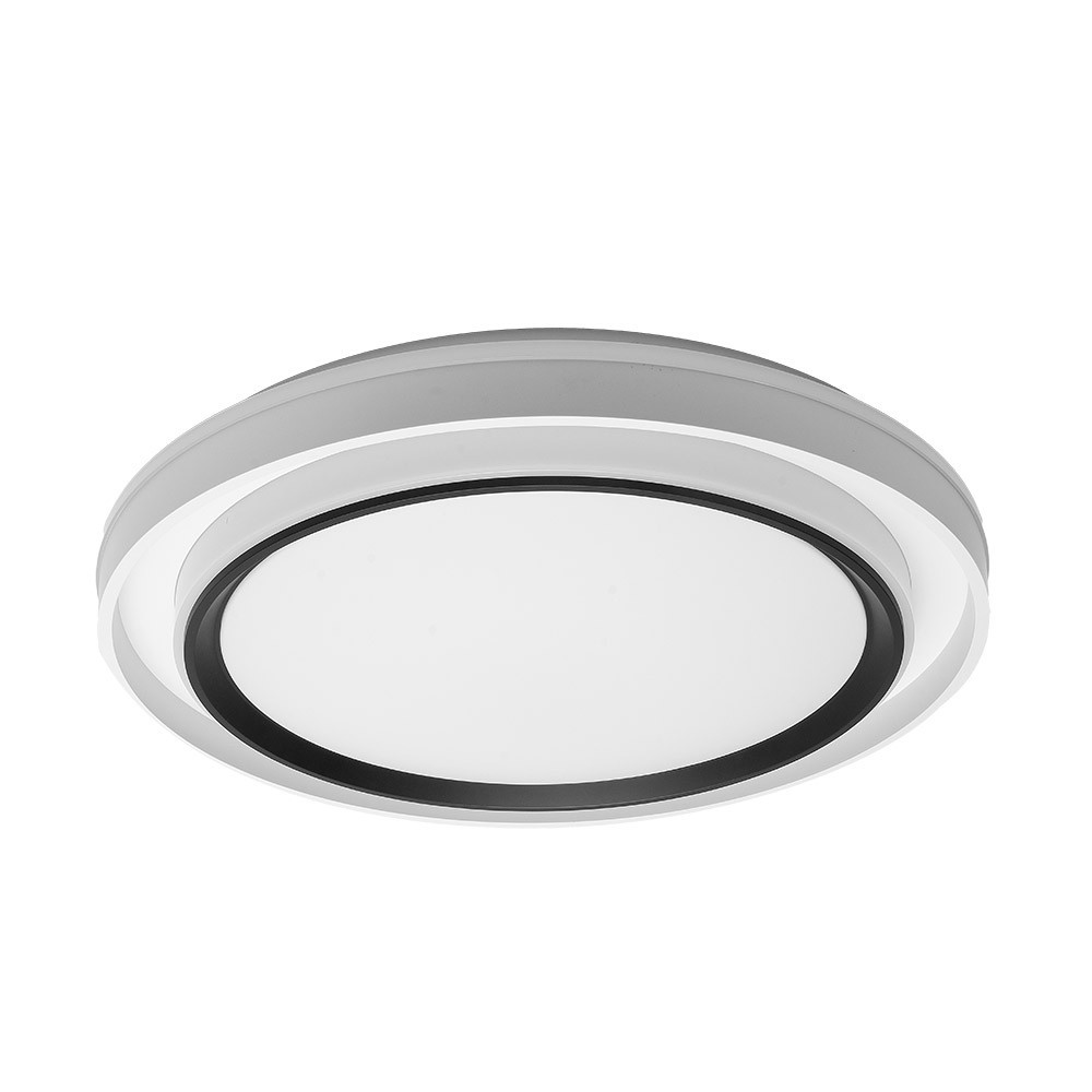 Plafón 60w 3000-4200-6500k blanco negro 5,5x50x50cm 5400lm con remoto meyer