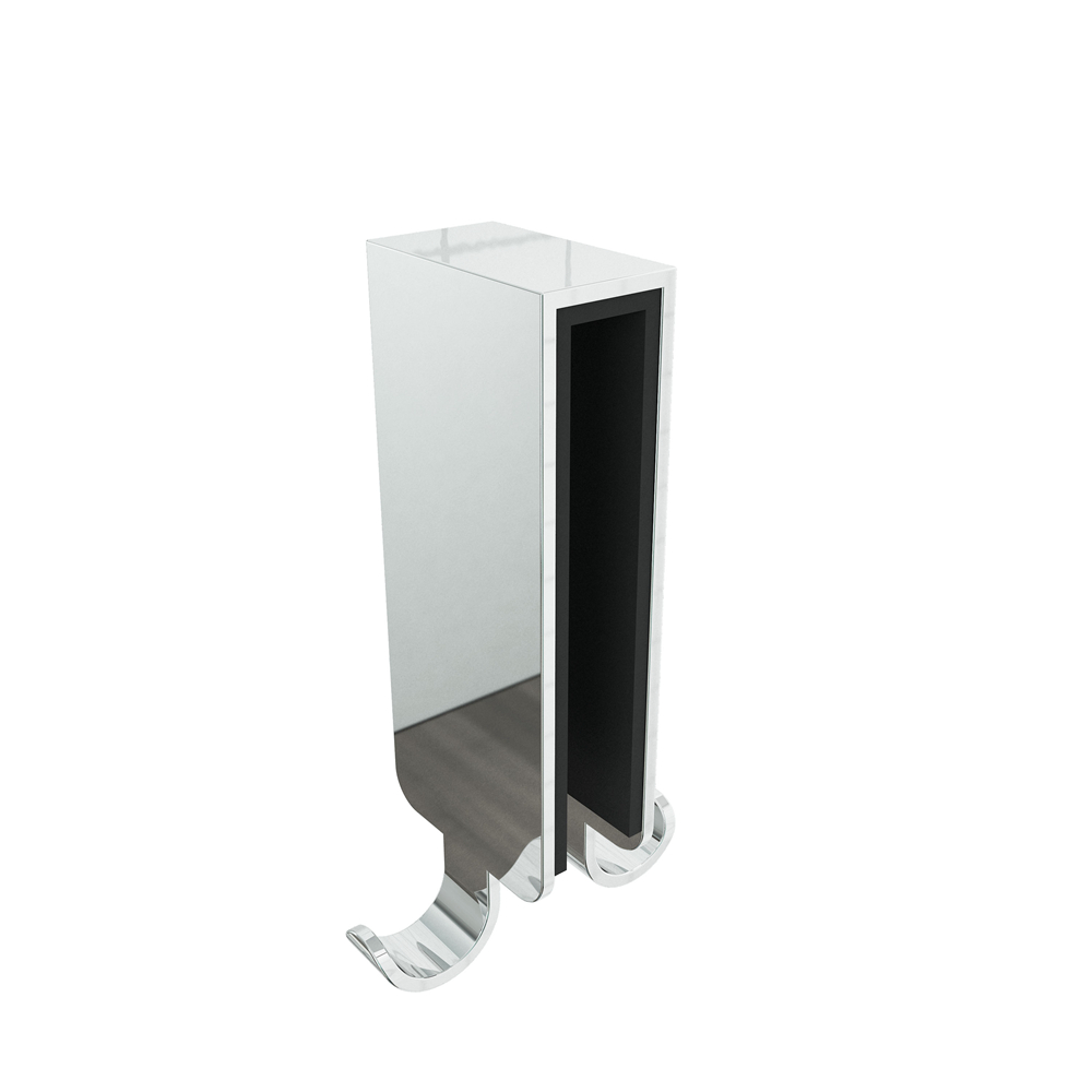 32x18x75mm gancho de toalla para mampara de ducha, adapta al cristal 8-10mm