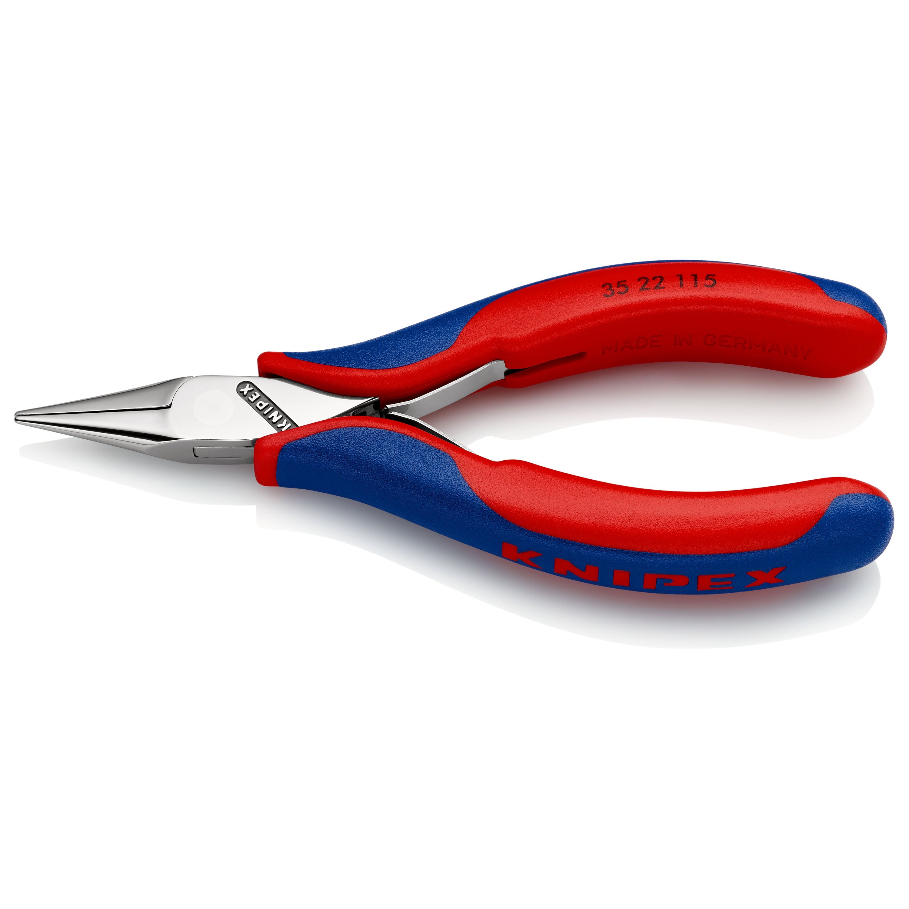 Pinça eletrônica 35 22 115 (vermelho/azul, superfícies de preensão lisas, c