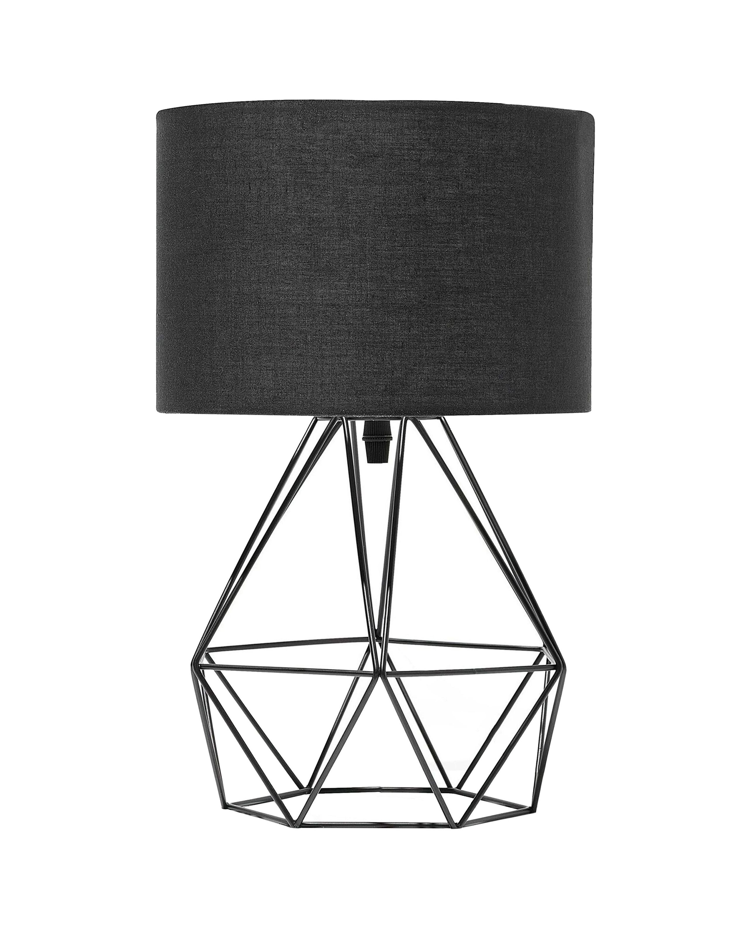 Lámpara de mesa maroni metal negro