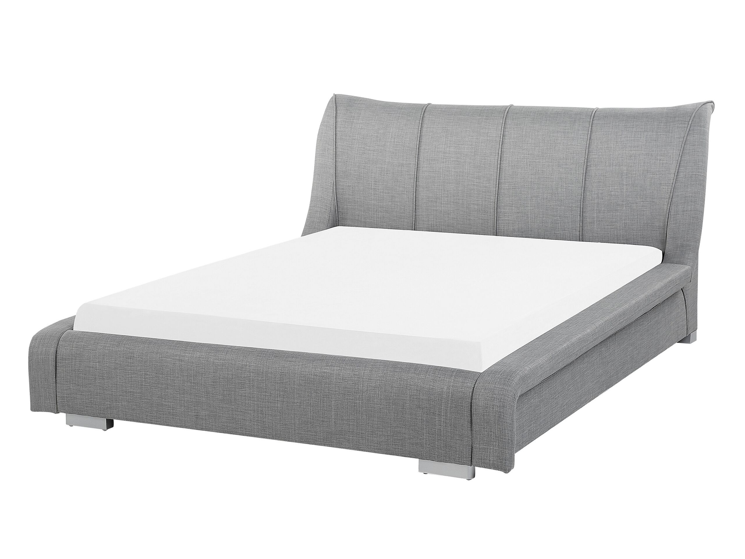 Cama tela nantes 140 x 200 cm gris claro