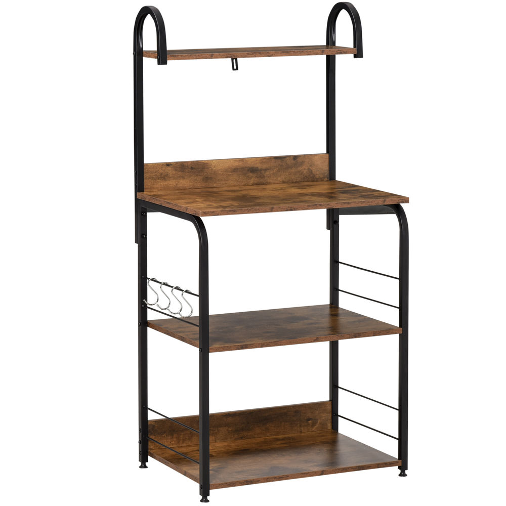Estantería de cocina 60x40x125 cm color beige Homcom, hogar - cocina