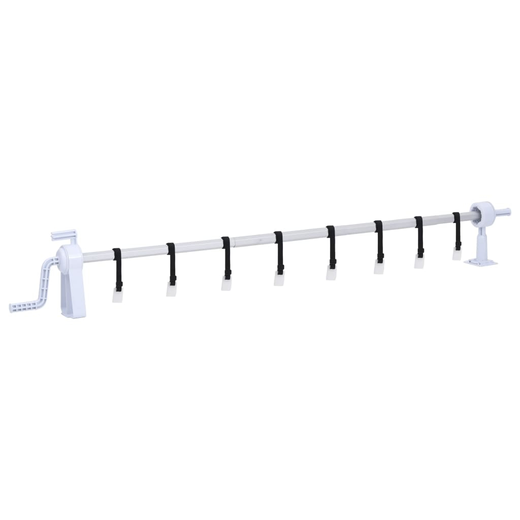 vidaXL enrollacobertor de piscina con base de plástico