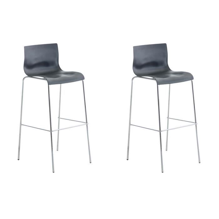 Taburetes de bar modernos gris - lote de 2