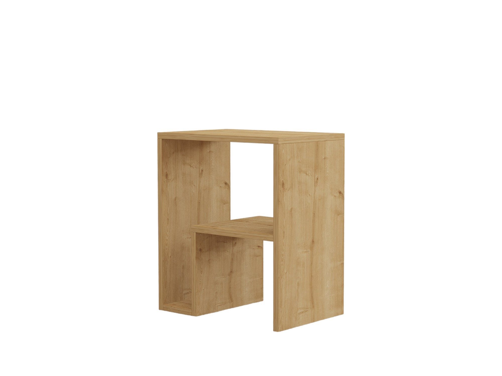 Mesita auxiliar de madera <<yepa>> - 45 x 29 x 51 cm - roble saphir