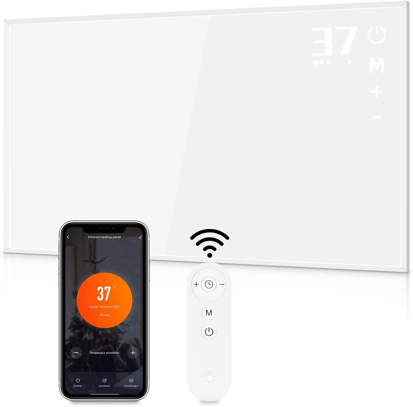 Nettlife radiador blanco 600w 108x69
