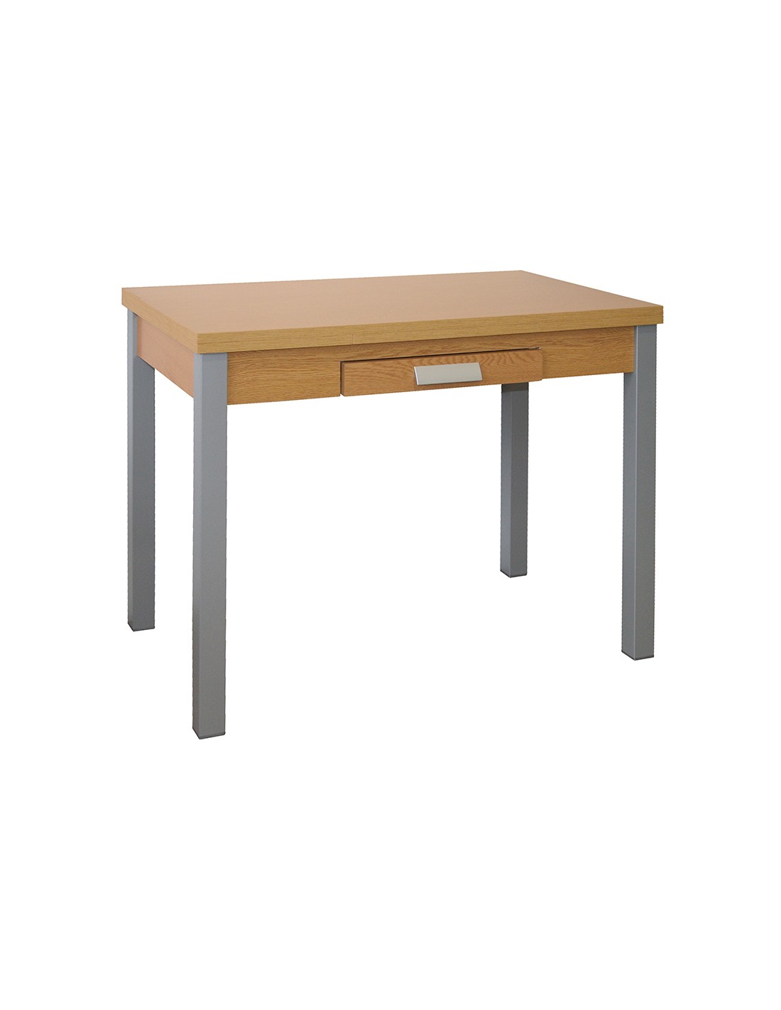 Momma Home mesa cocina extensible Silanta, sobre MDF Roble y patas metal