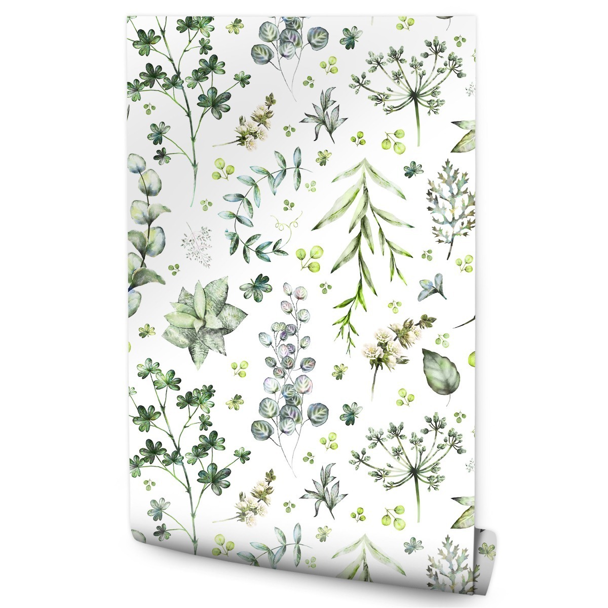 Papel Pintado De Hojas De Naturaleza Para El Dormitorio 53cm x 10m