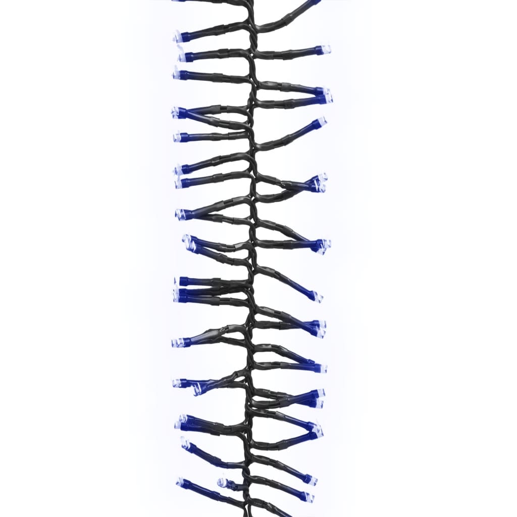vidaXL tira de luces de racimo con 2000 LED PVC azul