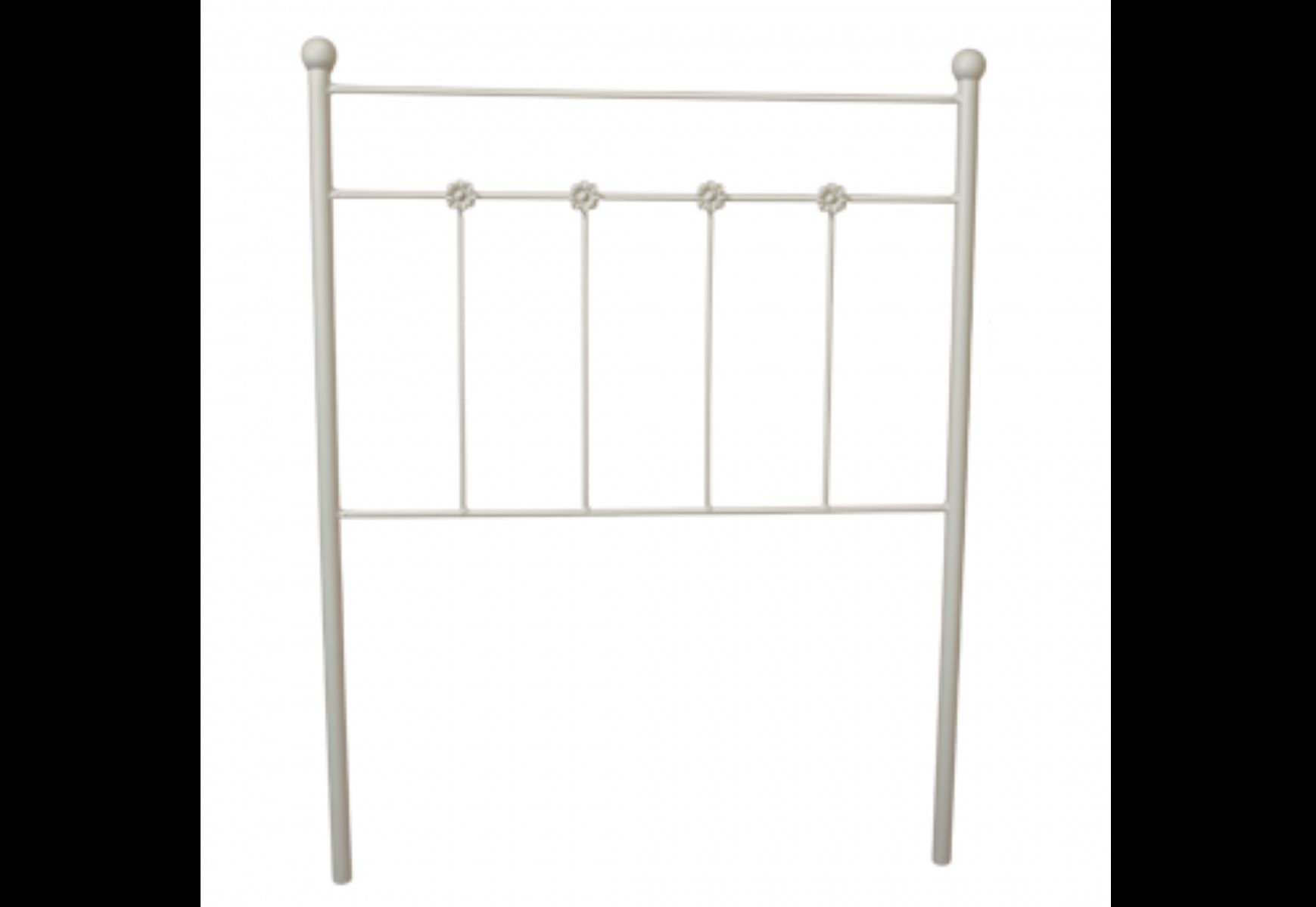 Cabecero forja ducal para cama de 105 beige 113x125x4. Matris