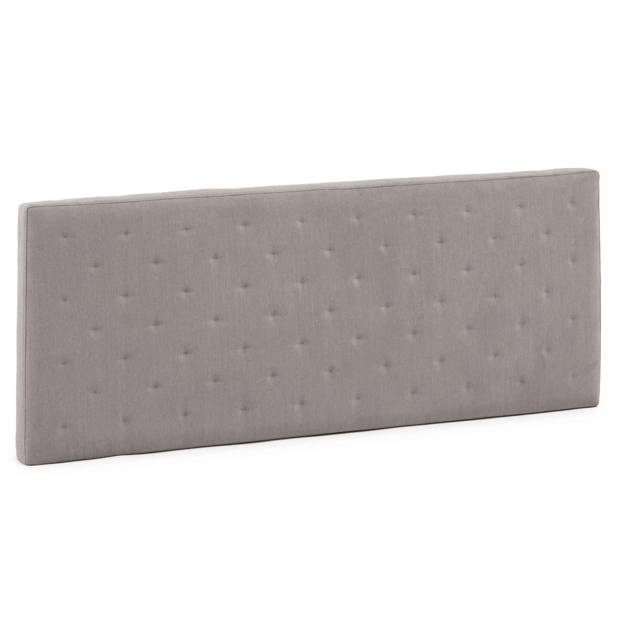 Cabecero tapizado malta 150x60 cm color gris, 8 cm de grosor