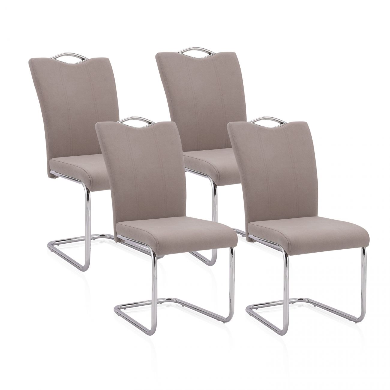 Pack 4 sillas de comedor 61x44 cm dana tex marengo