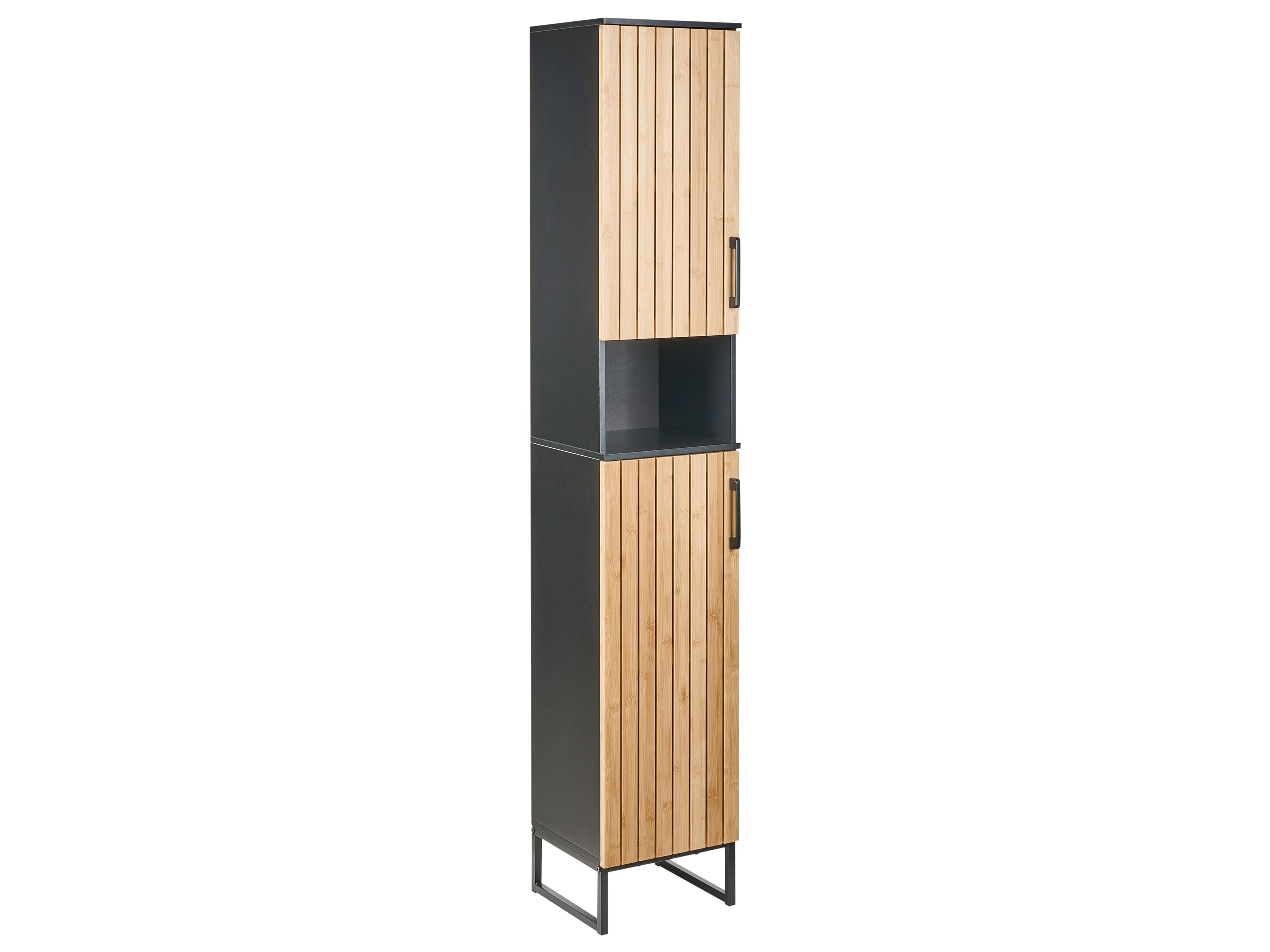 Armario de baño miscanti madera de bambú 30 cm marrón claro