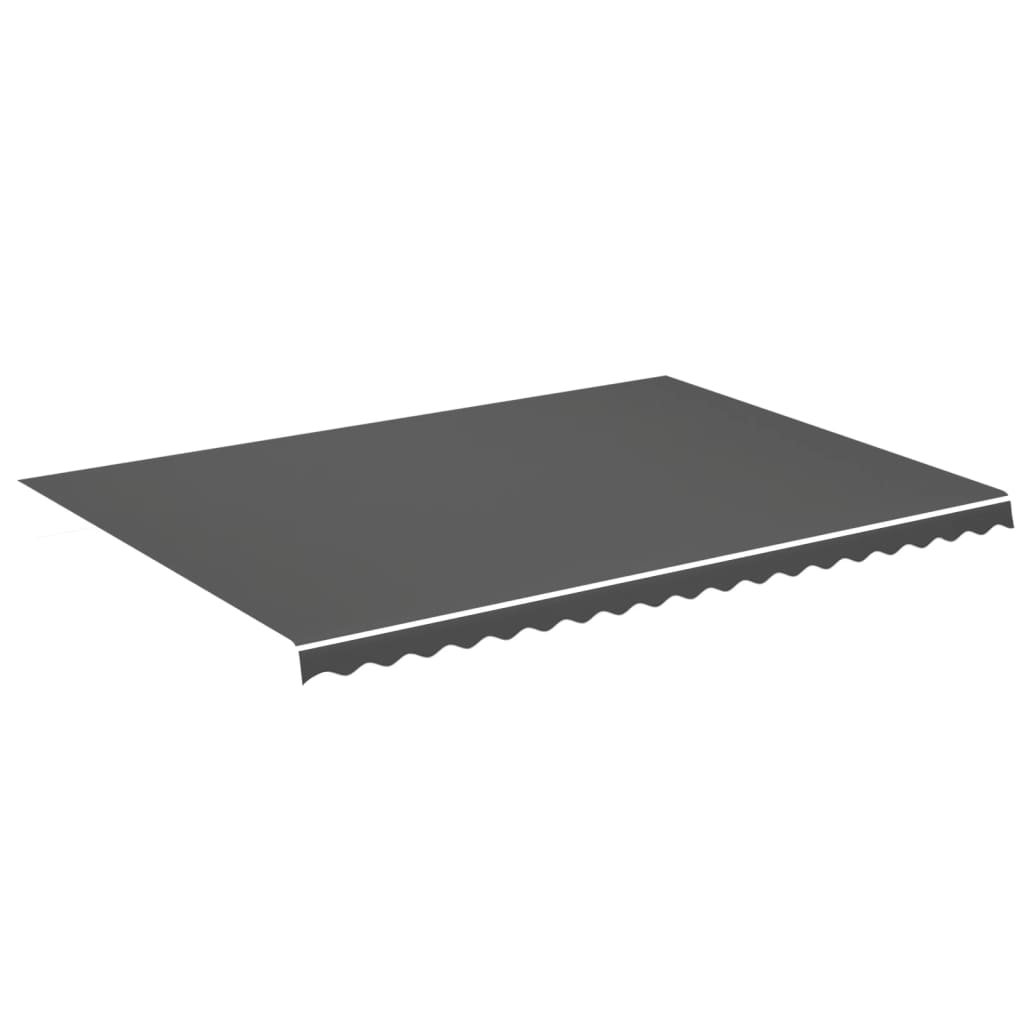 vidaXL tela de repuesto para toldo gris antracita 5x3,5 m