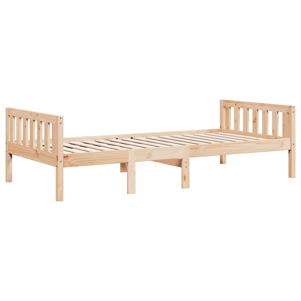 vidaXL cama para niños sin colchón madera maciza de pino 80x200 cm