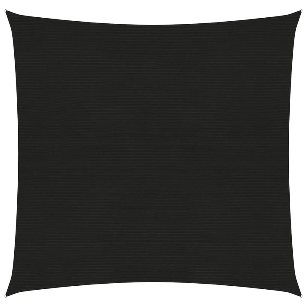 Vela de sombra 160 g/m² negra 4 x 4