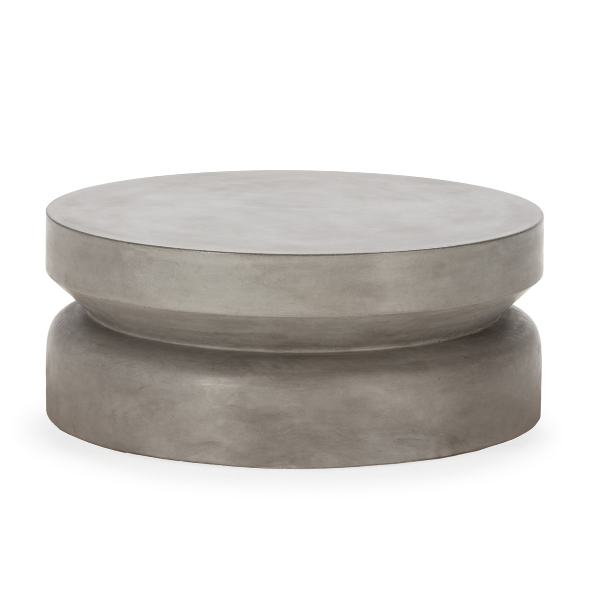 Mesa de centro 91x91x37,5 cemento gris antracita oscuro