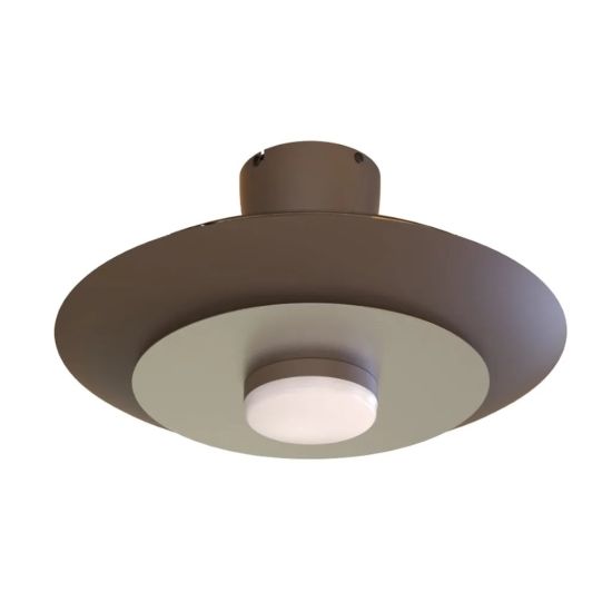 Mantra ventilador plafón moderno LED kioto café níquel cepillado ø500mm