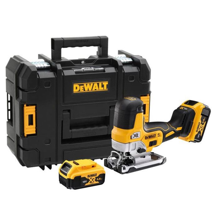 Sierra de calar xr de 18v (2x5,0 ah) en caja tstak - Dewalt dcs335p2