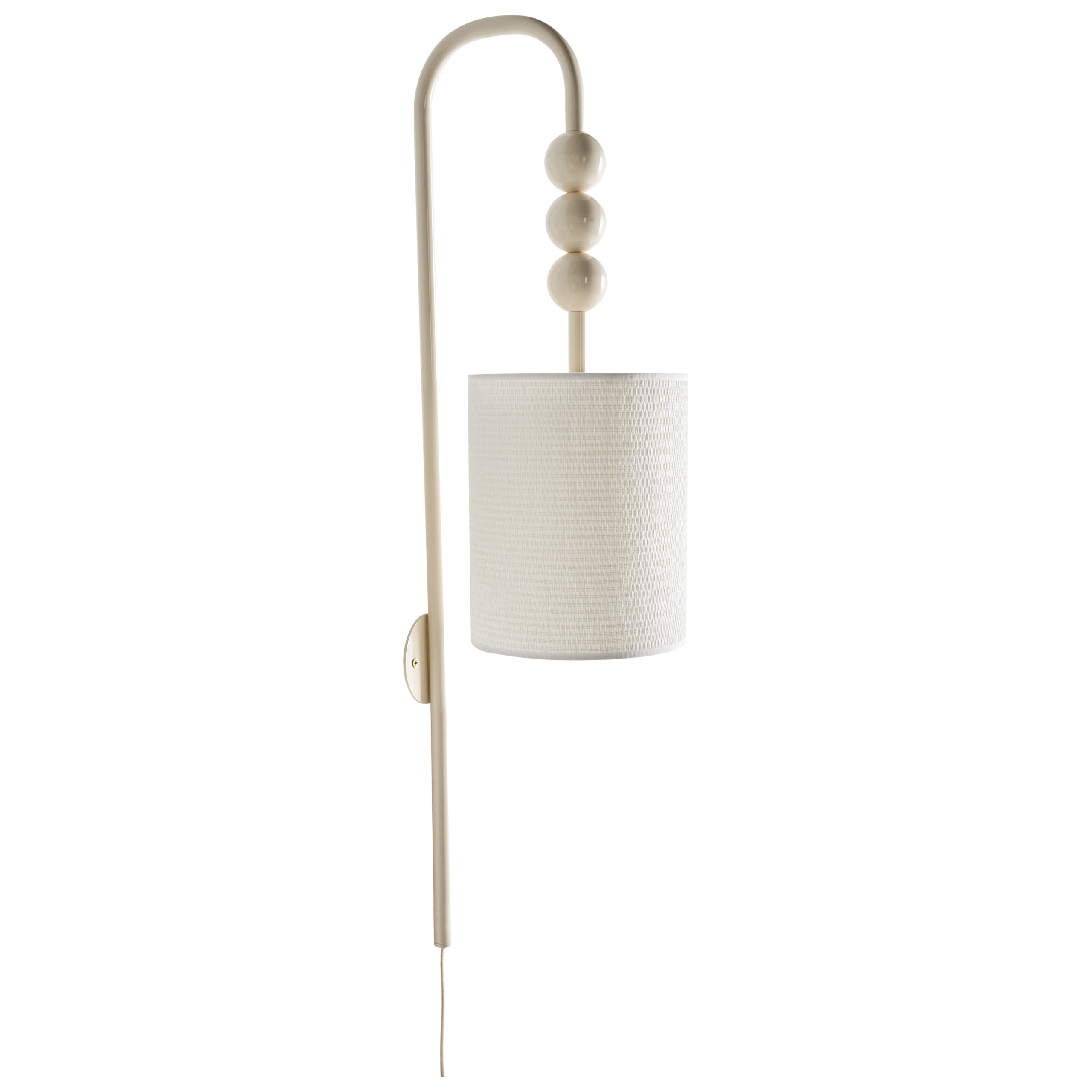 Lámpara de pared loky metal beige