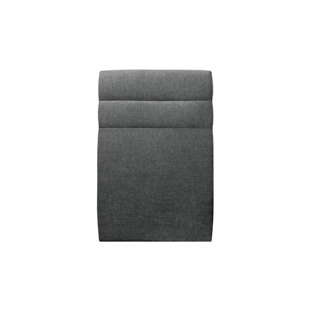Cabecero 90 cm lines - tela natté gris antracita - gris antracita