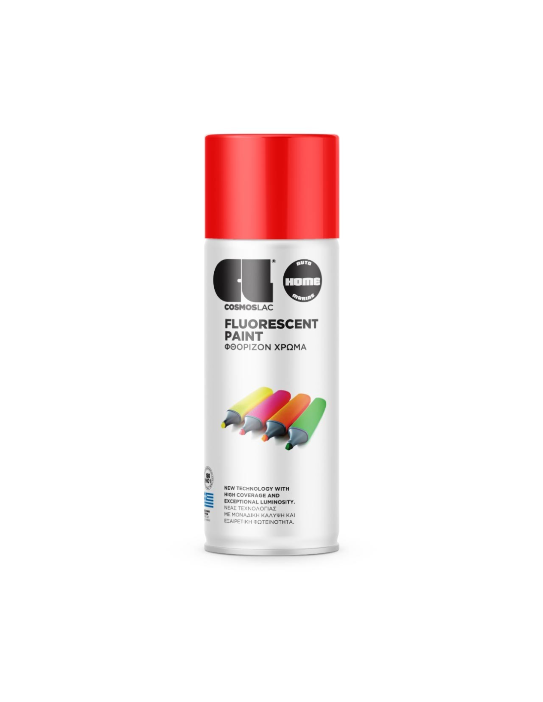 Spray pintura fluorescente rojo n490 400 ml