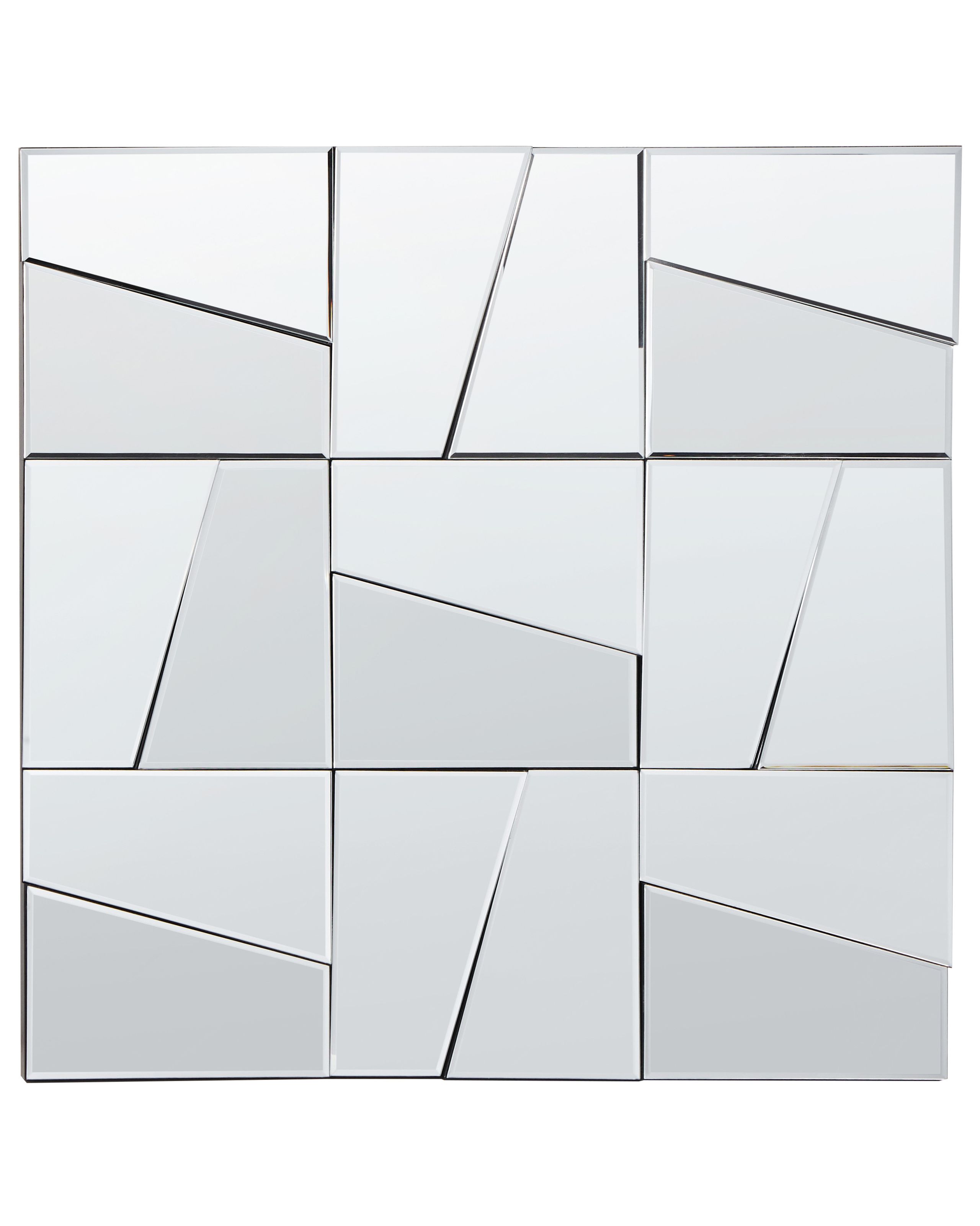 Espejo de pared ancemont 80 cm 80 cm plateado