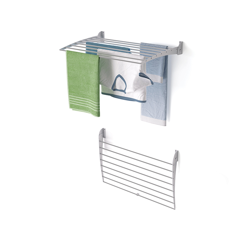 Tendedero pared extensible, 82 cm, foxydry fold down, gris