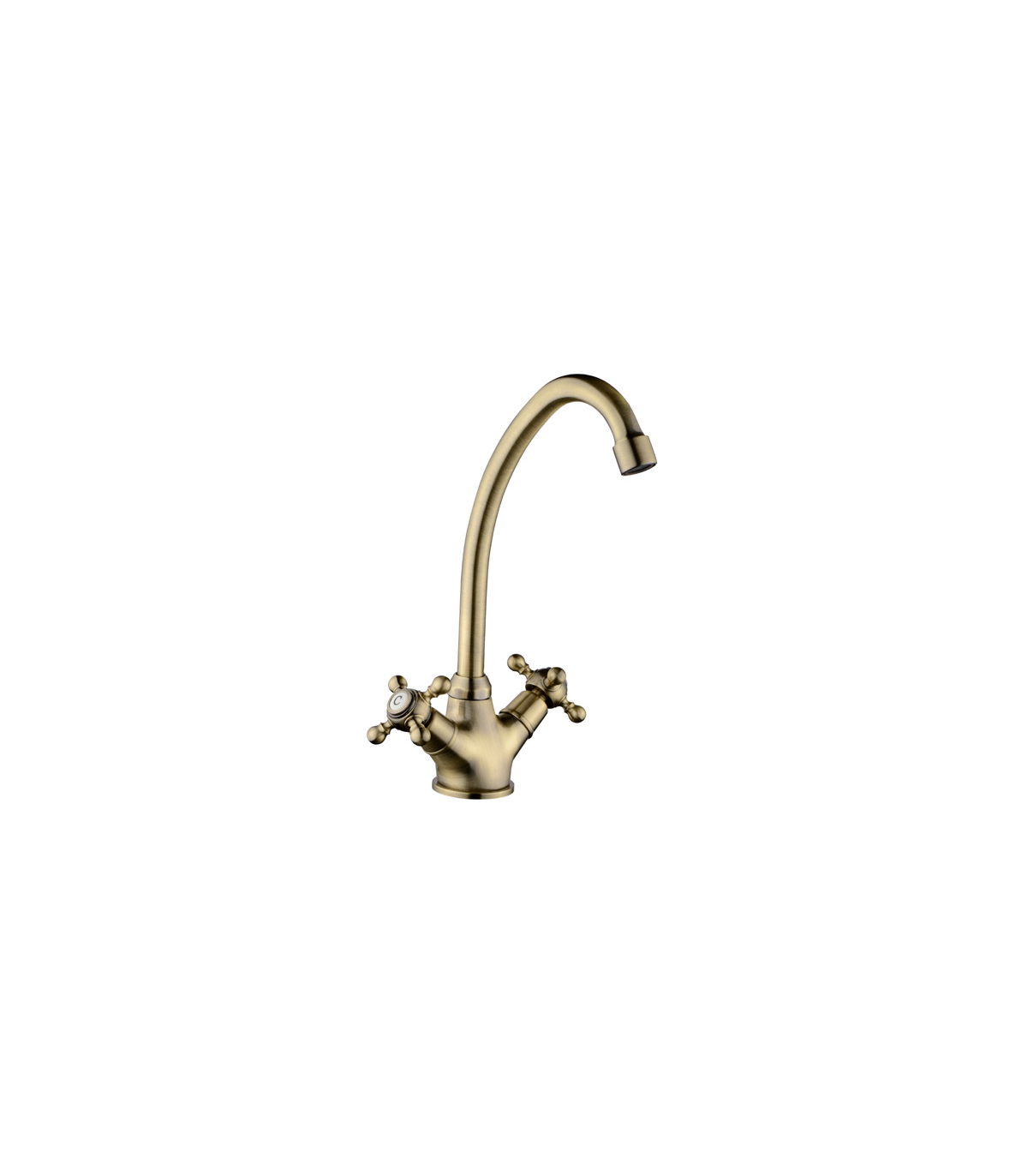 Grifo monobloc fregadero atenas curvo diseño moderno