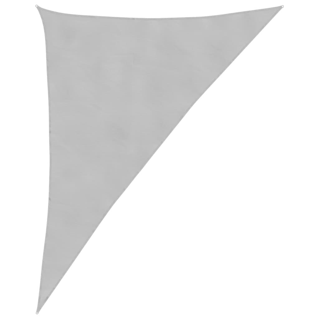 vidaXL toldo de vela poliéster oxford 100% gris claro 4x5x6,4 m