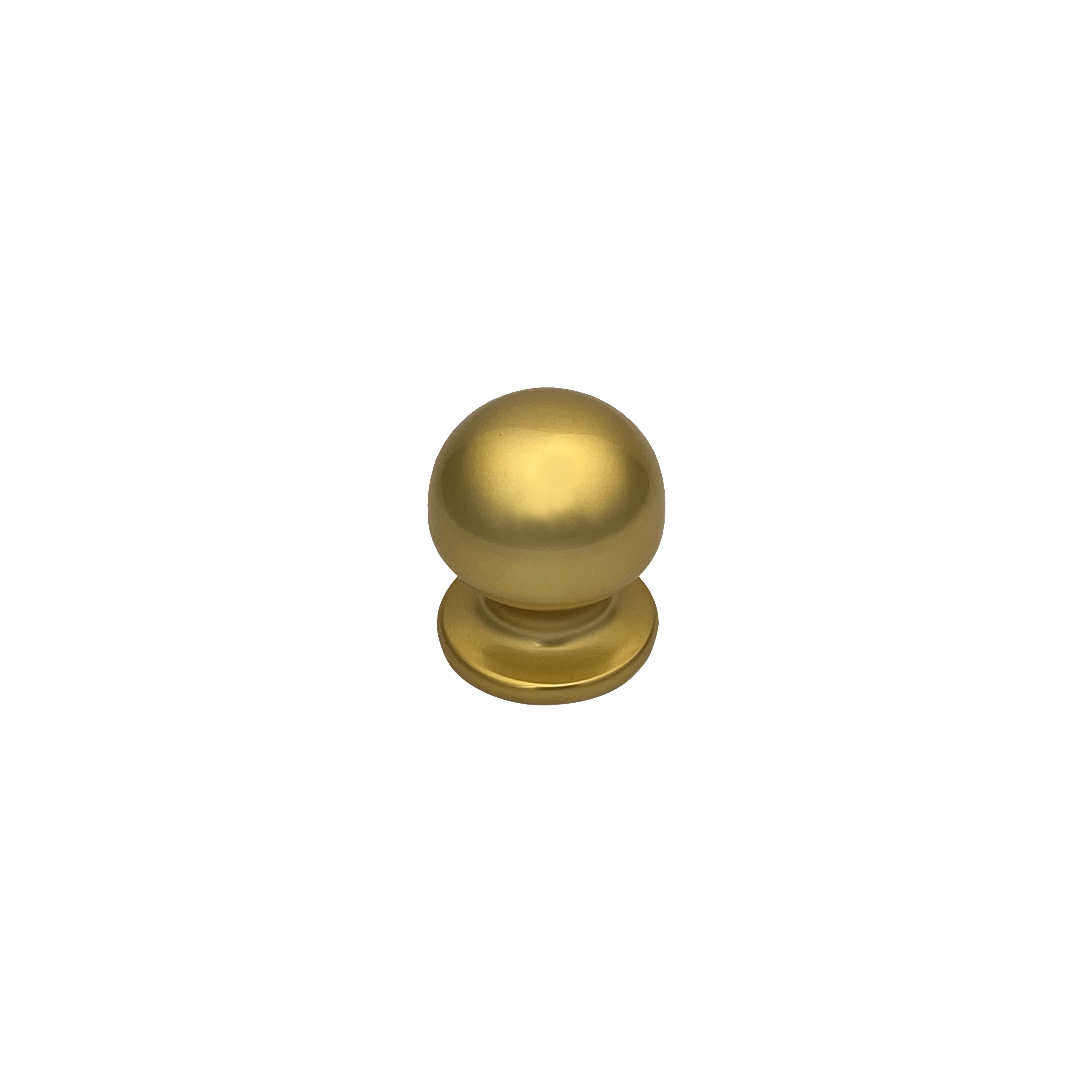 Pomo fijo para puerta, d:50 mm, aluminio, oro pulido, fijación rápida