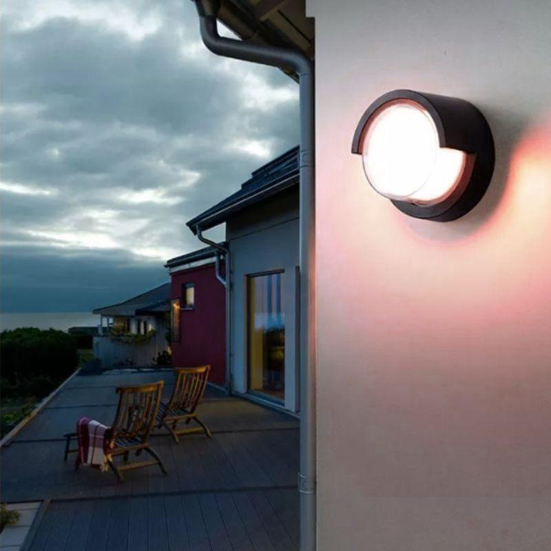 Aplique LED Wi-Fi rgbw 12w ip54 redondo conectado con cubierta - s