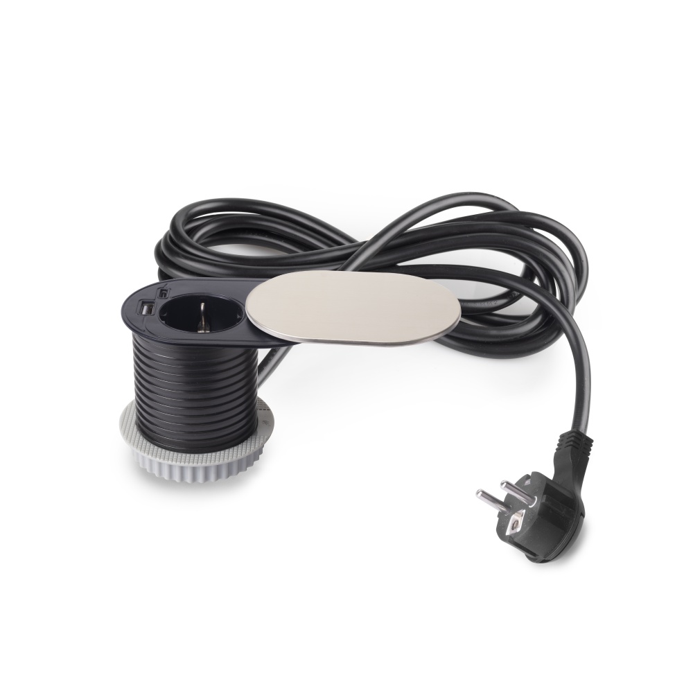 Multiconector vertikal flat 60 con tapa deslizante