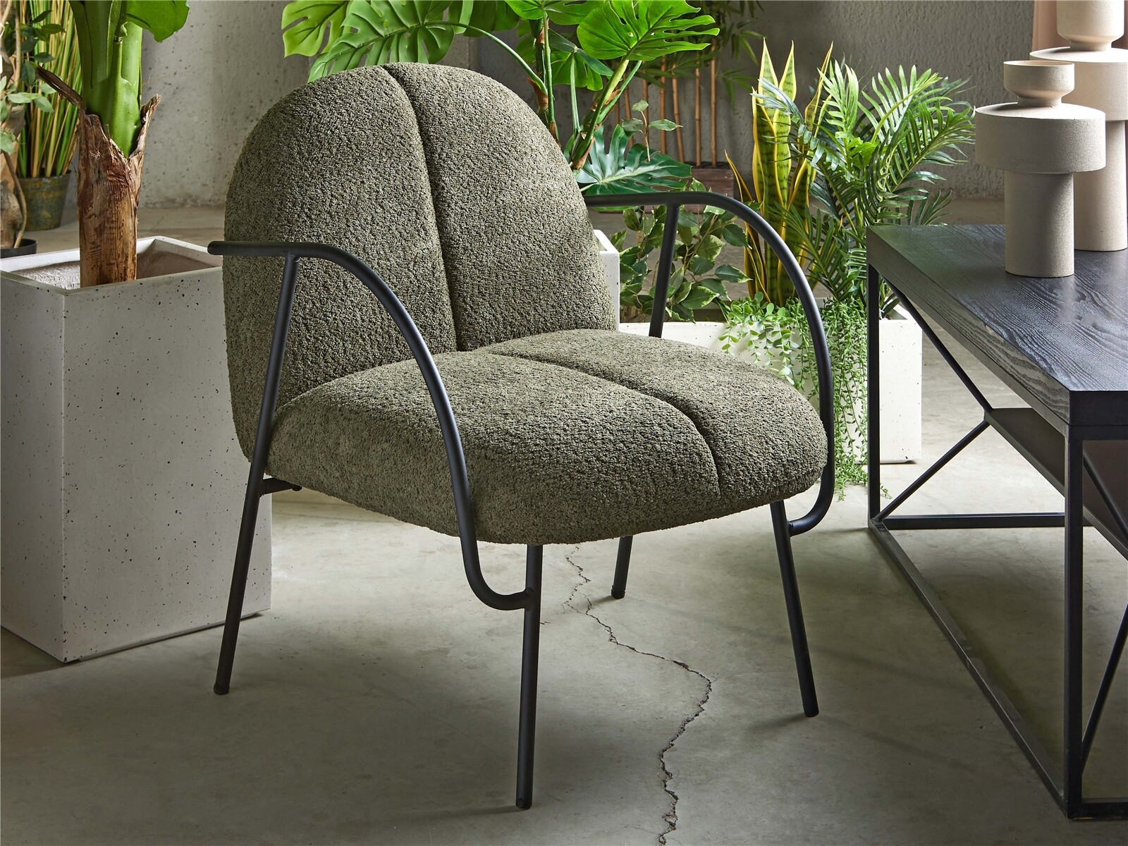 Butaca badru rizo suave verde 67x80x80 cms