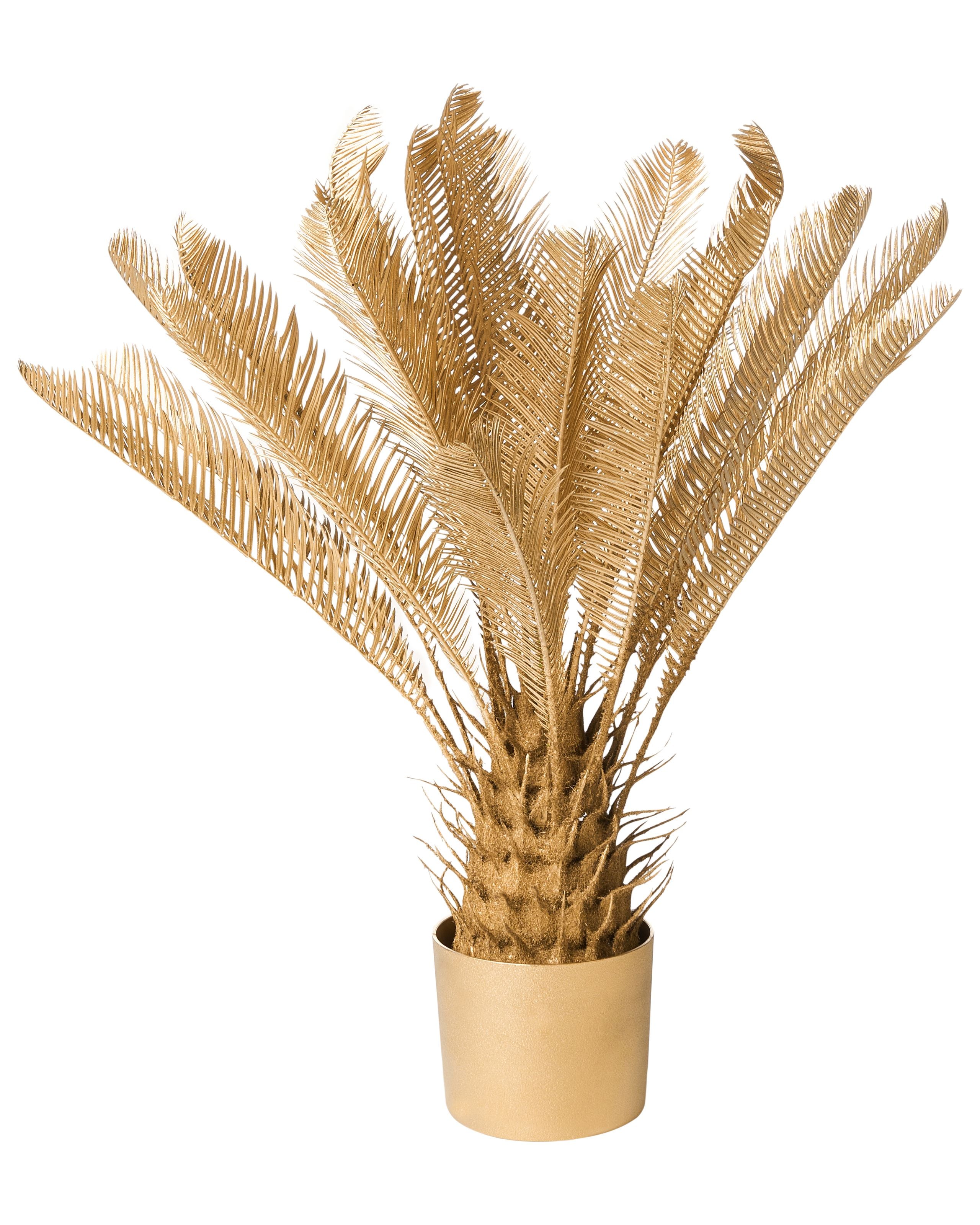 Planta artificial areca palm tree 70 cm dorado