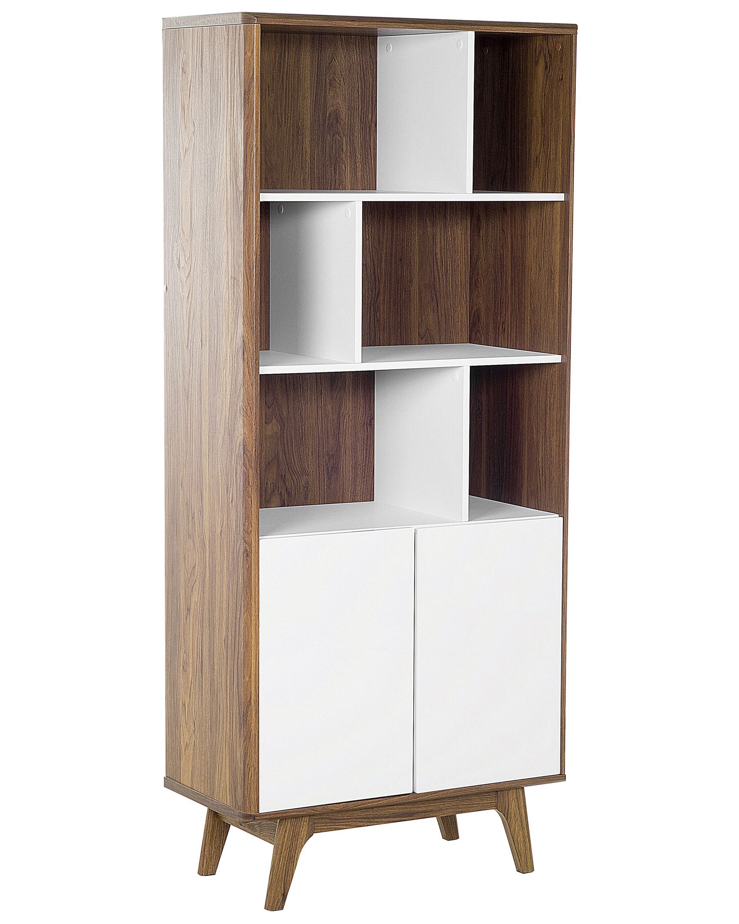 Estantería columbus 182 cm marrón/blanco