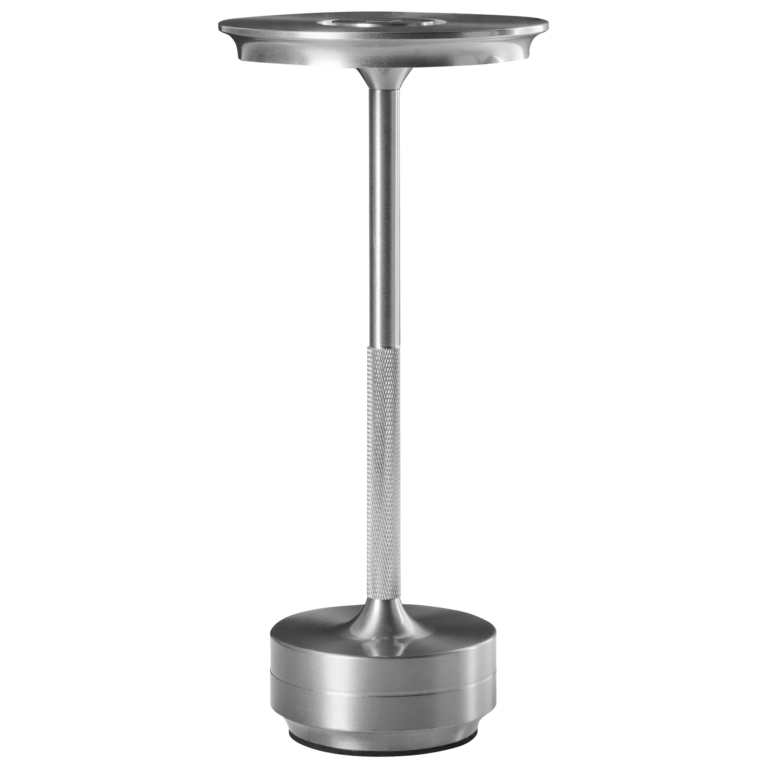 Lámpara de mesa exterior plateado mago