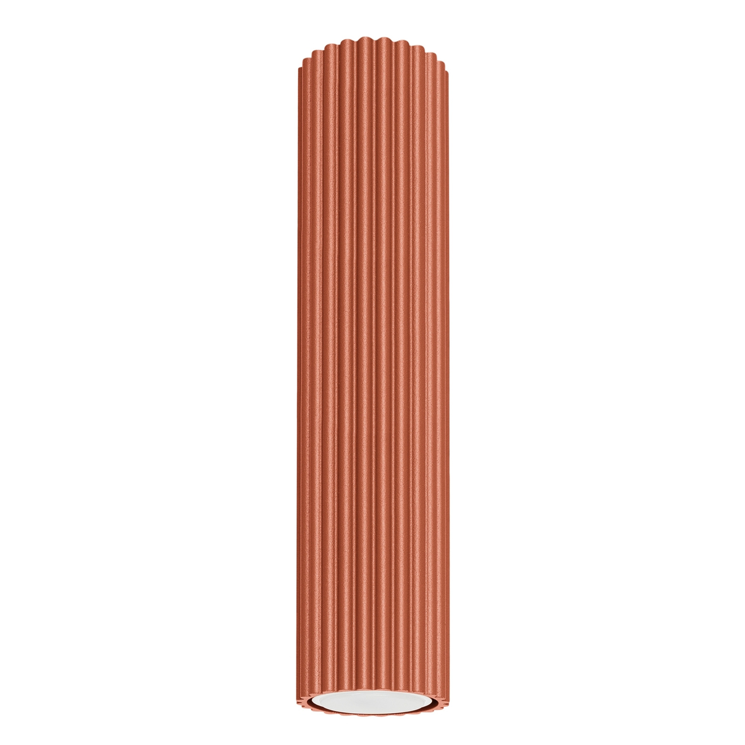 Lámpara de techo karbon 1 ocre rojo aluminio 6.5x30x6.5cm