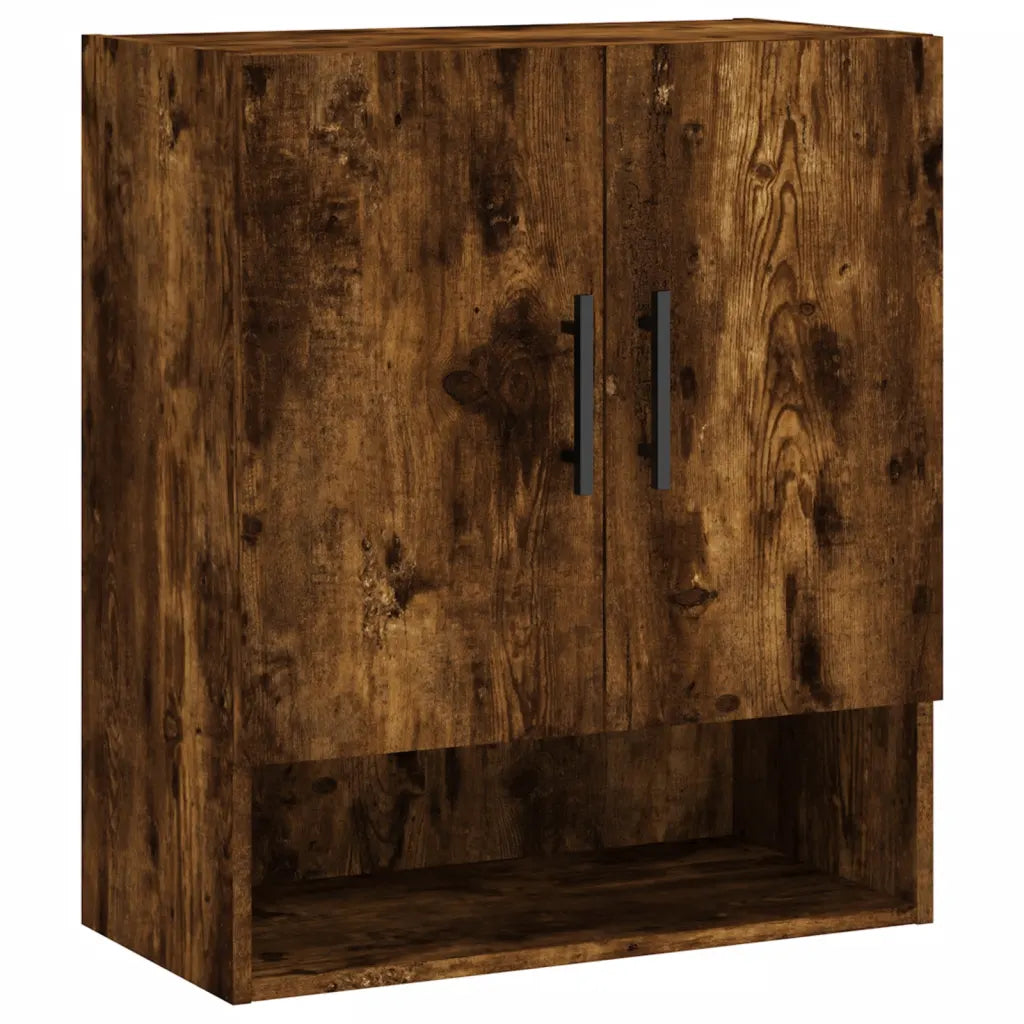 Armario de pared de madera de roble ahumado 60