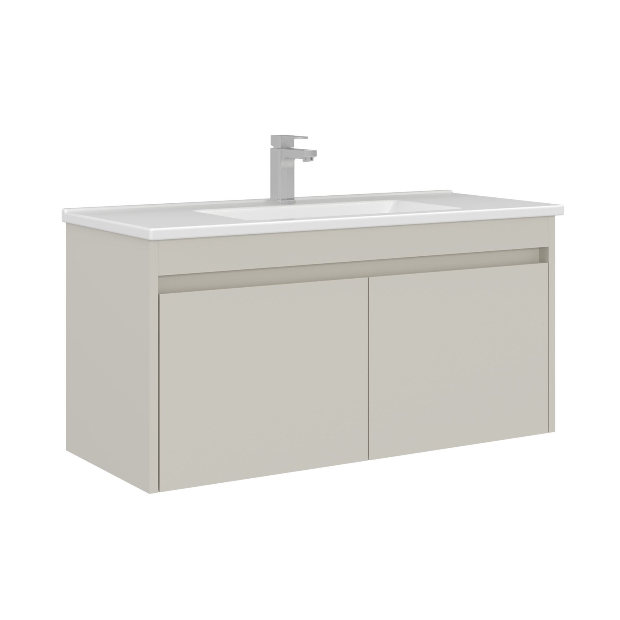 Mueble para lavabo <<arno 100>> - 100 x 45 x 52 cm - cashmere