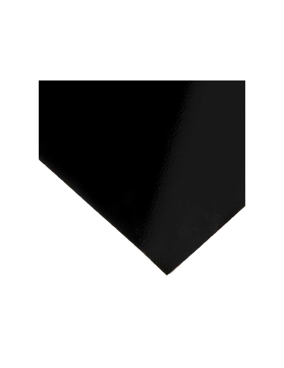 Negro - lona de PVC de 2,5m ancho rollo