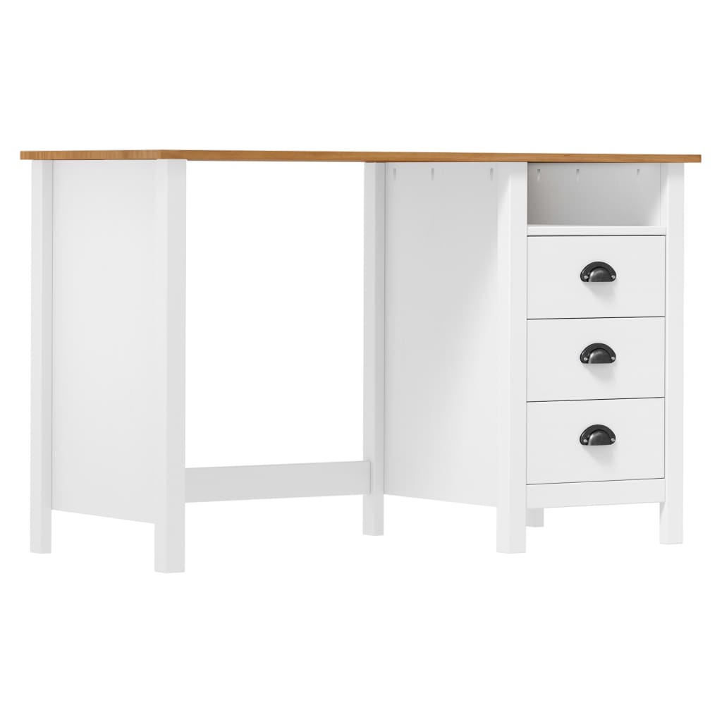 Escritorio hill con 3 cajones madera de pino 120x50x74 cm