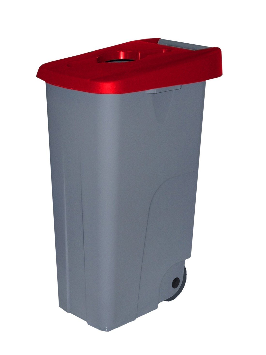 110 l - tapa abierta | rojo | contenedor de basura denox 65, 85 y 110 - d