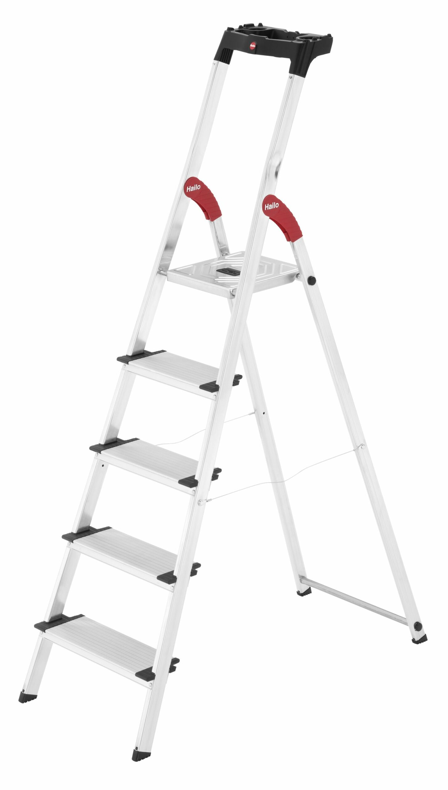 Hailo-5_8816-001-escalera de tijera de aluminio con peldaño ancho xxl